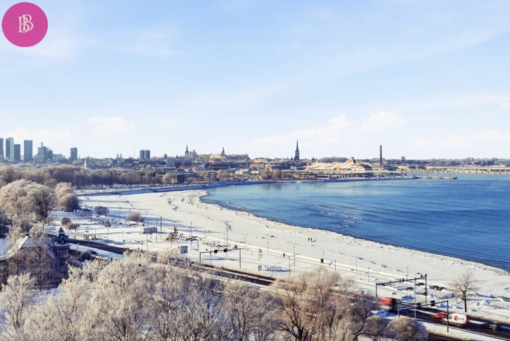 View from balcony to Tallinn city & Port etc.